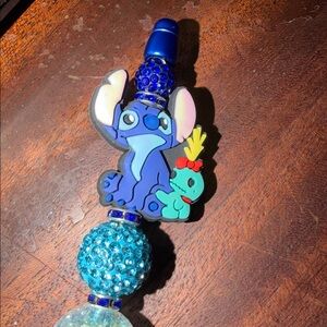 Stitch Topper Blue Beaded Pen